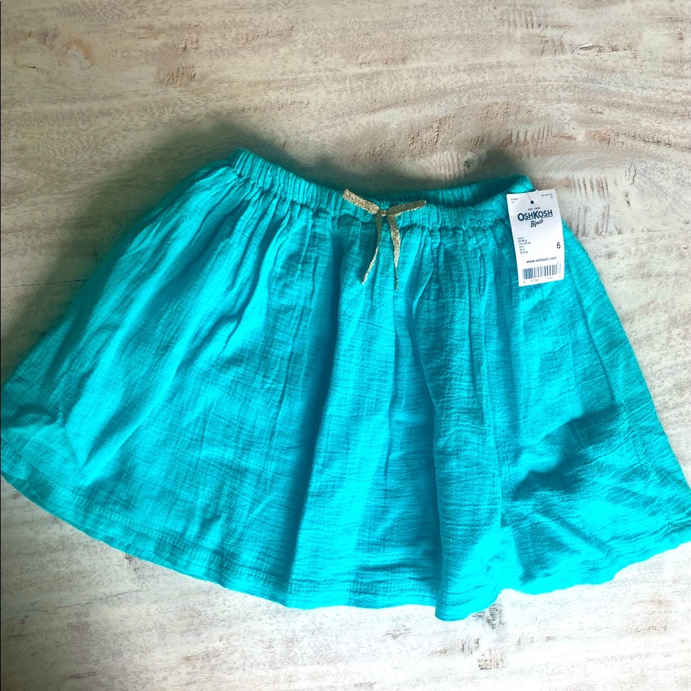 Oshkosh Girls Skirt Sz 6 Teal